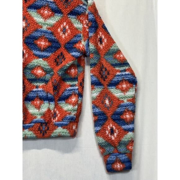 Rock And Roll Denim Pullover Hoodie Aztec Print All Over Women’s Medium - Picture 6 of 16